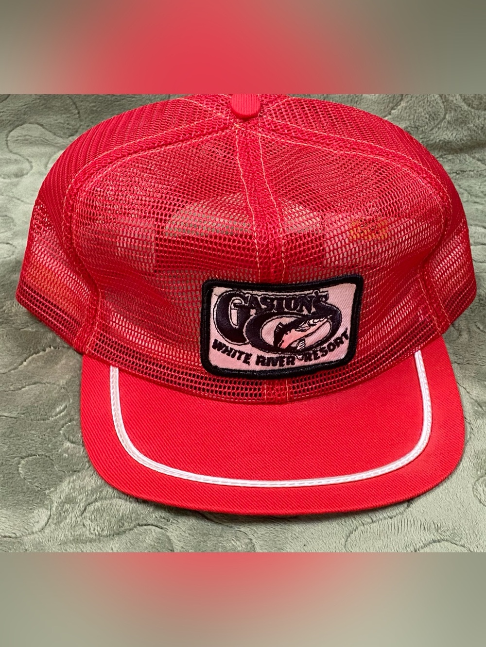 VTG 70s Gaston's White River Resort Lakeview Arkansas Fishing Trucker Snapback